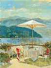 Michael Longo Famous Paintings - Terrace Retreat